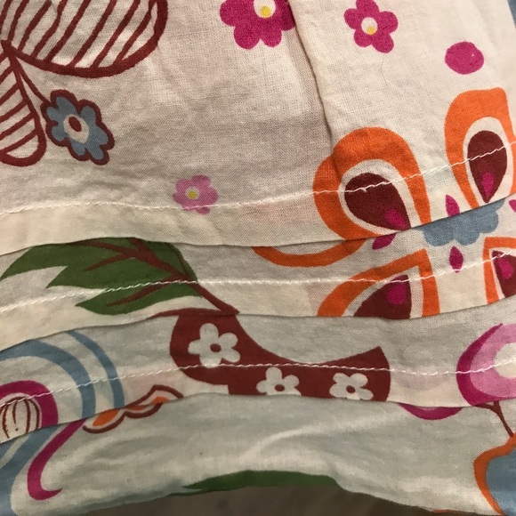 Floral Retro 70s 80s‎ Look Skirt Summer Pattern Pleated - Picture 4 of 4